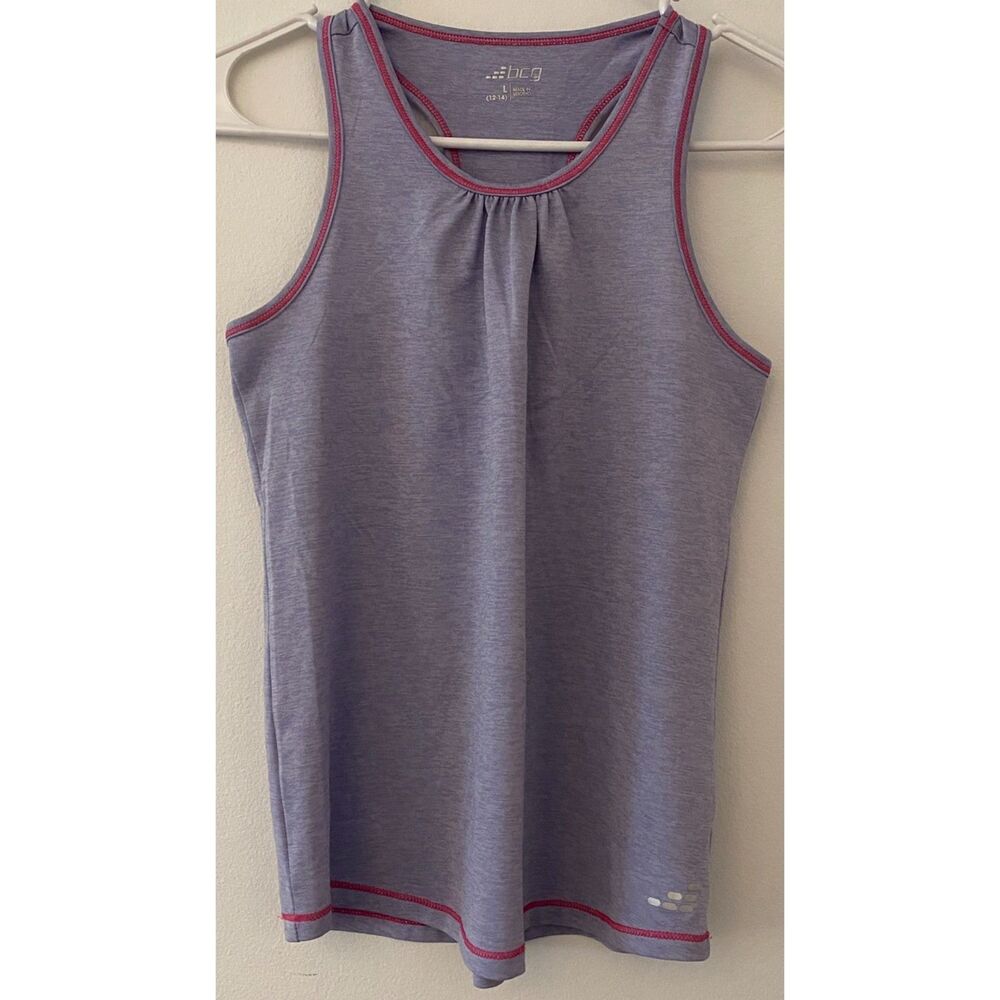 bcg Periwinkle Purple Racerback Workout Tank Top Girls Sz Large 12/14
